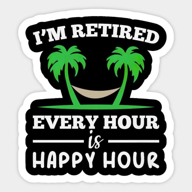 Ich bin Jede Stunde im Ruhestand Funny Fun Sticker by yangho